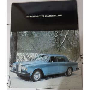 Vintage‎ 1970s Rolls Royce Silver Shadow Brochure Original Car Advertisement